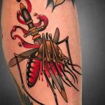 Фото тату комар 25.04.2020 №003 -mosquito tattoo- tatufoto.com