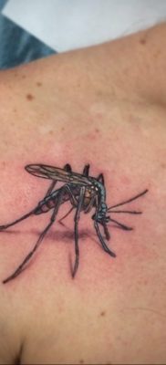 Фото тату комар 25.04.2020 №006 -mosquito tattoo- tatufoto.com