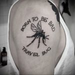 Фото тату комар 25.04.2020 №042 -mosquito tattoo- tatufoto.com