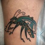 Фото тату комар 25.04.2020 №045 -mosquito tattoo- tatufoto.com