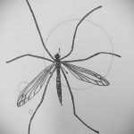 Фото тату комар 25.04.2020 №075 -mosquito tattoo- tatufoto.com