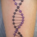 Фото тату с цепочкой ДНК 25.04.2020 №015 -DNA Chain Tattoo- tatufoto.com