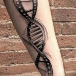 Фото тату с цепочкой ДНК 25.04.2020 №031 -DNA Chain Tattoo- tatufoto.com