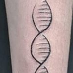 Фото тату с цепочкой ДНК 25.04.2020 №050 -DNA Chain Tattoo- tatufoto.com