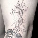 Фото тату с цепочкой ДНК 25.04.2020 №053 -DNA Chain Tattoo- tatufoto.com