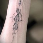 Фото тату с цепочкой ДНК 25.04.2020 №072 -DNA Chain Tattoo- tatufoto.com