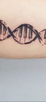 Фото тату с цепочкой ДНК 25.04.2020 №082 -DNA Chain Tattoo- tatufoto.com