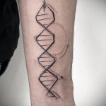 Фото тату с цепочкой ДНК 25.04.2020 №085 -DNA Chain Tattoo- tatufoto.com