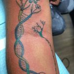 Фото тату с цепочкой ДНК 25.04.2020 №086 -DNA Chain Tattoo- tatufoto.com