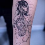 Фото татуировки аниме ко дню аниме 11.04.2020 №035 -anime tattoo- tatufoto.com