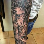 Фото татуировки аниме ко дню аниме 11.04.2020 №074 -anime tattoo- tatufoto.com