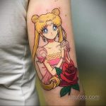 Фото татуировки аниме ко дню аниме 11.04.2020 №085 -anime tattoo- tatufoto.com