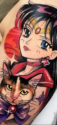Фото татуировки аниме ко дню аниме 11.04.2020 №096 -anime tattoo- tatufoto.com