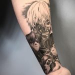 Фото татуировки аниме ко дню аниме 11.04.2020 №100 -anime tattoo- tatufoto.com