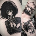 Фото татуировки аниме ко дню аниме 11.04.2020 №121 -anime tattoo- tatufoto.com