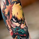 Фото татуировки аниме ко дню аниме 11.04.2020 №166 -anime tattoo- tatufoto.com