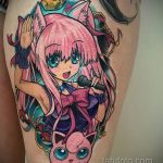 Фото татуировки аниме ко дню аниме 11.04.2020 №168 -anime tattoo- tatufoto.com
