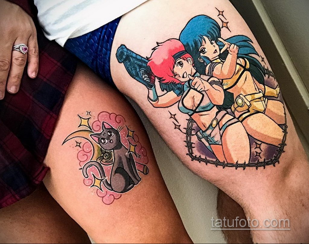 Фото татуировки аниме ко дню аниме 11.04.2020 №238 -anime tattoo- tatufoto.com