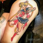 Фото татуировки аниме ко дню аниме 11.04.2020 №258 -anime tattoo- tatufoto.com