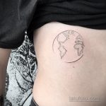 Фото татуировки з планетой Земля 22.04.2020 №005 -planet earth tattoo- tatufoto.com