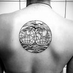 Фото татуировки з планетой Земля 22.04.2020 №041 -planet earth tattoo- tatufoto.com