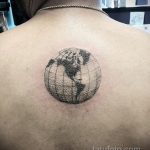 Фото татуировки з планетой Земля 22.04.2020 №062 -planet earth tattoo- tatufoto.com