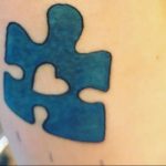 Фото татуировки пазл ко дню аутистов 02.04.2020 №071 -autism puzzle tattoo- tatufoto.com