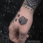Фото Татуировки с Кубиком Рубика 16.05.2020 №002 -Rubik Cube Tattoo- tatufoto.com