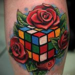 Фото Татуировки с Кубиком Рубика 16.05.2020 №003 -Rubik Cube Tattoo- tatufoto.com