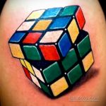 Фото Татуировки с Кубиком Рубика 16.05.2020 №010 -Rubik Cube Tattoo- tatufoto.com