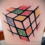 Фото Татуировки с Кубиком Рубика 16.05.2020 №011 -Rubik Cube Tattoo- tatufoto.com