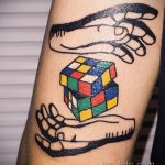 Фото Татуировки с Кубиком Рубика 16.05.2020 №017 -Rubik Cube Tattoo- tatufoto.com