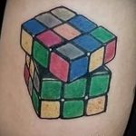 Фото Татуировки с Кубиком Рубика 16.05.2020 №023 -Rubik Cube Tattoo- tatufoto.com