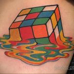 Фото Татуировки с Кубиком Рубика 16.05.2020 №024 -Rubik Cube Tattoo- tatufoto.com