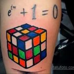Фото Татуировки с Кубиком Рубика 16.05.2020 №025 -Rubik Cube Tattoo- tatufoto.com