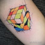 Фото Татуировки с Кубиком Рубика 16.05.2020 №029 -Rubik Cube Tattoo- tatufoto.com