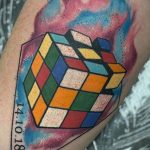 Фото Татуировки с Кубиком Рубика 16.05.2020 №031 -Rubik Cube Tattoo- tatufoto.com