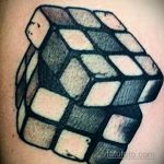 Фото Татуировки с Кубиком Рубика 16.05.2020 №035 -Rubik Cube Tattoo- tatufoto.com