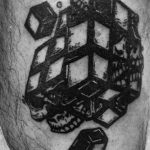 Фото Татуировки с Кубиком Рубика 16.05.2020 №040 -Rubik Cube Tattoo- tatufoto.com