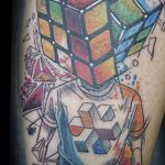 Фото Татуировки с Кубиком Рубика 16.05.2020 №042 -Rubik Cube Tattoo- tatufoto.com