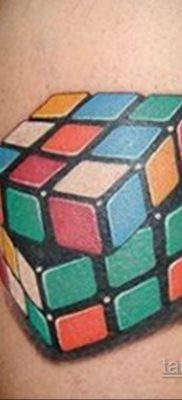 Фото Татуировки с Кубиком Рубика 16.05.2020 №045 -Rubik Cube Tattoo- tatufoto.com