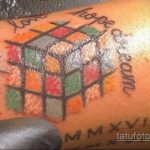 Фото Татуировки с Кубиком Рубика 16.05.2020 №049 -Rubik Cube Tattoo- tatufoto.com