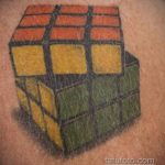Фото Татуировки с Кубиком Рубика 16.05.2020 №054 -Rubik Cube Tattoo- tatufoto.com