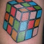 Фото Татуировки с Кубиком Рубика 16.05.2020 №058 -Rubik Cube Tattoo- tatufoto.com