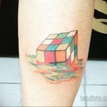 Фото Татуировки с Кубиком Рубика 16.05.2020 №060 -Rubik Cube Tattoo- tatufoto.com