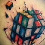 Фото Татуировки с Кубиком Рубика 16.05.2020 №061 -Rubik Cube Tattoo- tatufoto.com