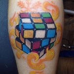 Фото Татуировки с Кубиком Рубика 16.05.2020 №071 -Rubik Cube Tattoo- tatufoto.com