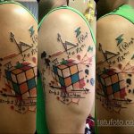Фото Татуировки с Кубиком Рубика 16.05.2020 №073 -Rubik Cube Tattoo- tatufoto.com