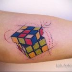 Фото Татуировки с Кубиком Рубика 16.05.2020 №074 -Rubik Cube Tattoo- tatufoto.com
