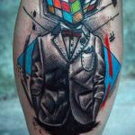 Фото Татуировки с Кубиком Рубика 16.05.2020 №076 -Rubik Cube Tattoo- tatufoto.com